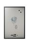 Message board, magnetic,silverfinish 60x40 cm, black frame, VICTORIA VISUAL, 